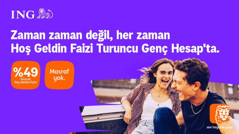 ING’den Gençlere Özel Yüksek Faizli Günlük Mevduat: Turuncu Genç Hesap