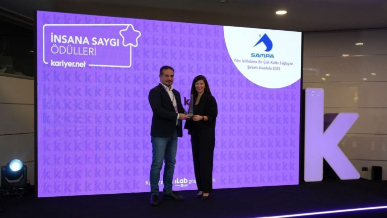 Sampa’ya İstihdam Ödülü: Kariyer.net’ten “Yılın Şirketi” Seçildi