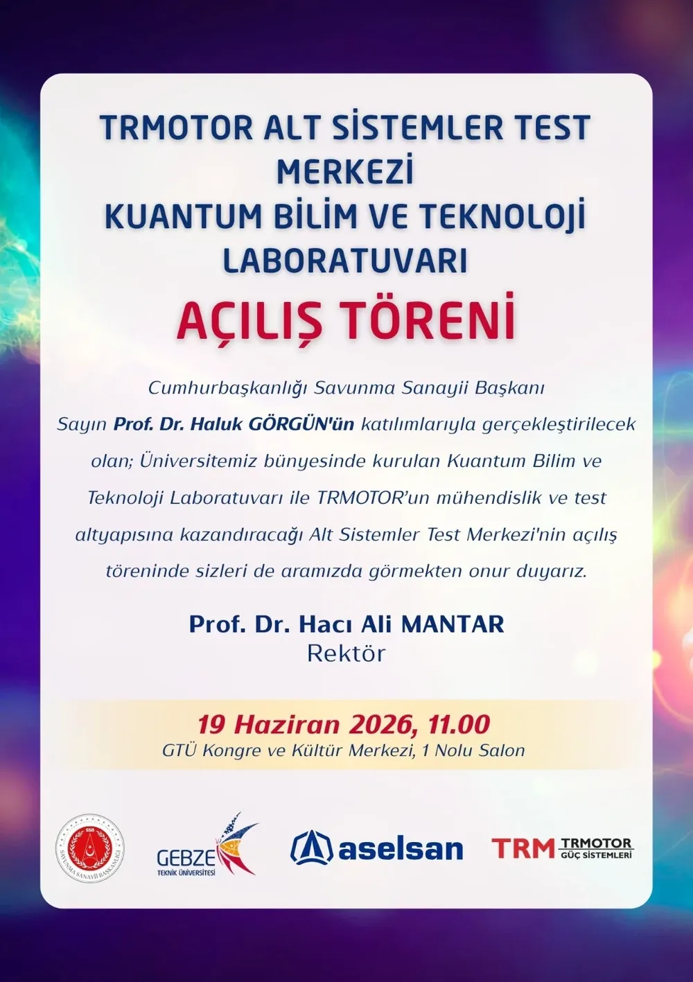 Kuantum ve TRMOTOR Güçlerini GTÜ’de Birleştiren Dev Adımlar
