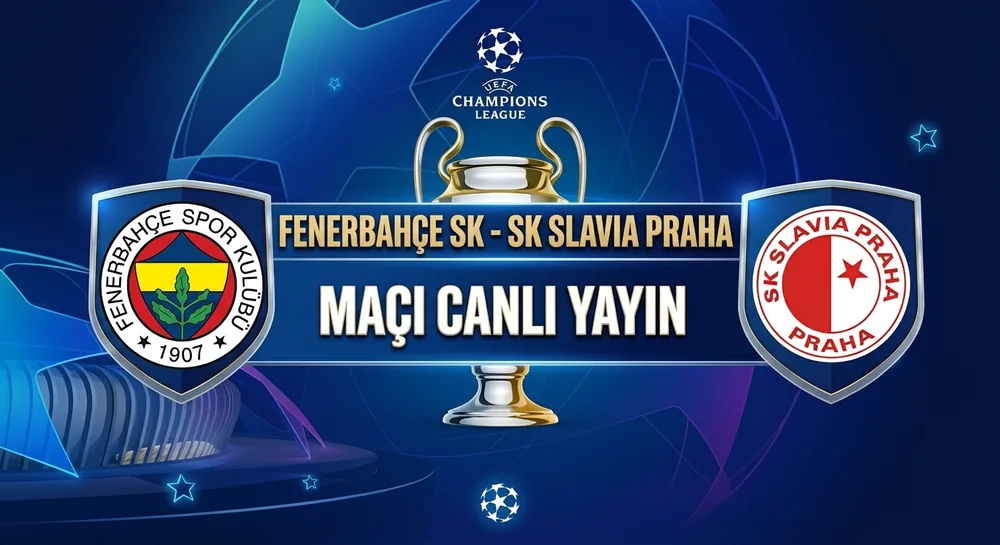 Fenerbahçe‑Slavia Prag Şampiyonlar Ligi Maçı 20 Ekim’de TRT 1’den Şifresiz Canlı Yayınlanacak