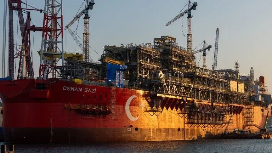 Osman Gazi Yüzer Platformu Karadeniz’de; 2028’de Günlük 45 Milyon m³ Doğal Gaz Üretimi Hedefleniyor